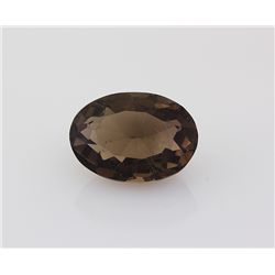 Smoky Topaz Loose Gemstone Oval Cut 22.18 ct