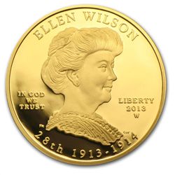 2013-W 1/2 oz Proof Gold Ellen Wilson (w/Box &amp; CoA)