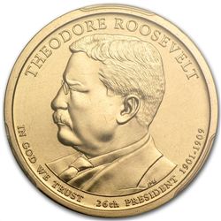 2013P Theodore Roosevelt Position A Presidential Dollar