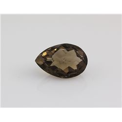 Smoky Topaz Loose Gemstone Pear Cut 25.53 ct