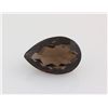 Image 1 : Smoky Topaz Loose Gemstone Pear Cut 23.62 ct