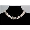 Image 1 : 214.32CTW 12" WHITE-PEACH-LAVENDER SIOPAO NECKLACE META