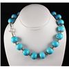 Image 2 : Big Bold Statement Turquoise Necklace