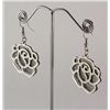 Image 2 : Fashion Glitter Dangle Flower Dangle Hook Earring