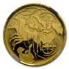 Image 1 : 2011 Israel Elijah &amp; Whirlwind Smallest Gold Coin P