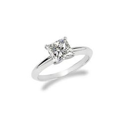 1.00 ct Princess cut Diamond Solitaire Ring, I-J, SI2