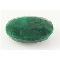 Emerald 198.76ctw Loose Gemstone 44x34x17mm Oval Cut