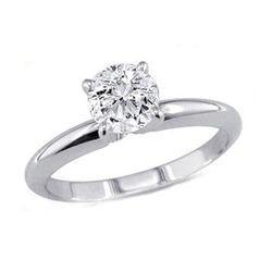 0.60 ct Round cut Diamond Solitaire Ring, G-H, SI2