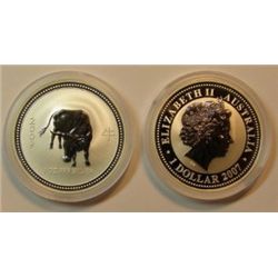 2009 1 oz Silver Year of the Ox Coin (Series II)