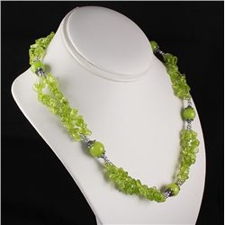 Fashion Jewelry Peridot Chip Beads Necklace