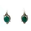 Image 1 : 41ctw Classic Design Emerald Hook Earring