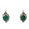 Image 2 : 41ctw Classic Design Emerald Hook Earring