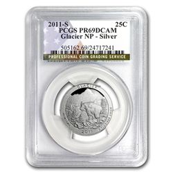 2011-S Silver Quarter ATB Glacier PR-69 DCAM PCGS