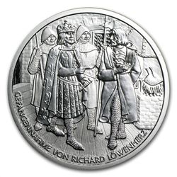 Richard the Lionheart in Duernstein 10 Euro Silver Proo