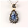 Image 1 : Druzy Natural Stone Pendant Victorian Design