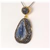 Image 2 : Druzy Natural Stone Pendant Victorian Design