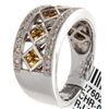 Image 1 : 14K White Gold 0.65ctw Yellow Sapphire & Diamond Ring