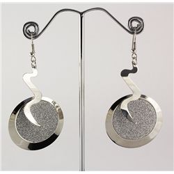 Fashion White Gold Plated Hook Dangle Earring