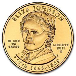 2011-W 1/2 oz Uncirculated Gold Eliza Johnson (w/Box &a