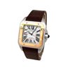 Image 1 : Large Cartier 18K Santos 100 Watch