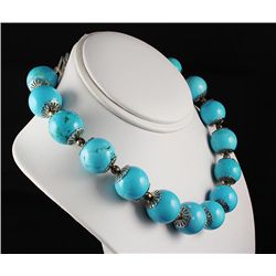 Big Bold Statement Turquoise Necklace