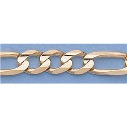 Pure Gold 16" 14k Gold-Yellow 5.1mm Figaro Chain 17.1g