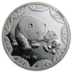 2012 1 oz Silver Panda Philadelphia Coin Show PF-69 UCA