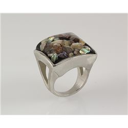 Retro Vintage Boro Semi Precious Mens Ring