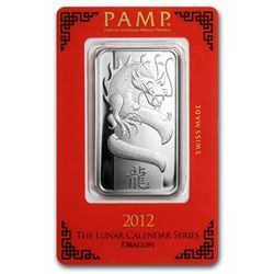 1 oz Pamp Suisse Silver Bar - Year of the Dragon (In As