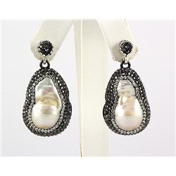 Victorian Vintage Mother of Pearl Earring