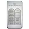 Image 1 : 10 oz Ten Commandments Silver Bar .999 Fine