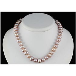 244.13ctw Philippines 10-11mm Freshwater Pearl Necklace