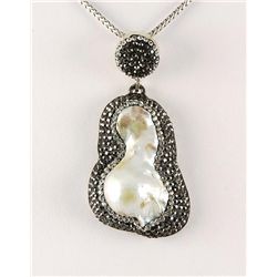 Victorian Vintage Mother of Pearl Pendant