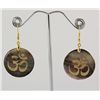 Image 1 : OM Mother of Pearl Dangling Earring (Greyish)