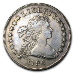 1796 Draped Bust Dollar - Almost Uncirculated Details -