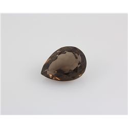 Smoky Topaz Loose Gemstone Pear Cut 35.71 ct