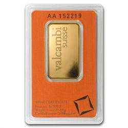 1 oz Valcambi Gold Bar (In Assay) .9999 Fine