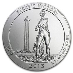 2013-P 5 oz Silver ATB - Perry's Victory (W/Box & Coa)