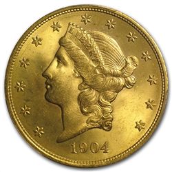 $20 Gold Liberty Double Eagle - MS-66 PCGS