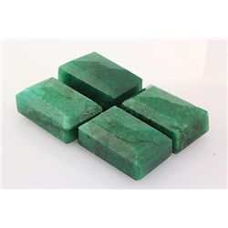 238.61ctw Faceted Loose Emerald Beryl Gemstone Lot of 4