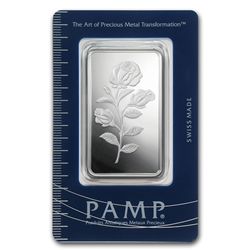 1 oz Pamp Suisse Silver Bar - Rosa (In Assay)