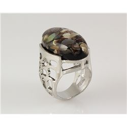 Retro Vintage Boro Semi Precious Mens Ring