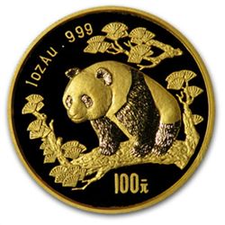 1997 1 oz Gold Chinese Panda MS-69 NGC - Large Date