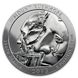 2013 5 oz Silver ATB Mount Rushmore (Sealed Monster Box