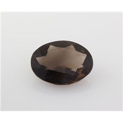 Smoky Topaz Loose Gemstone Oval Cut 18.71 ct