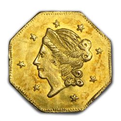 1871 BG-912 Liberty Octagonal 50 Cent Gold MS-63