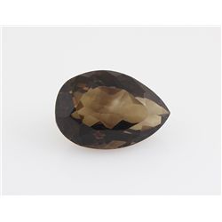 Smoky Topaz Loose Gemstone Pear Cut 19.20 ct