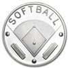Image 1 : 1 oz Softball Silver Round (w/Gift Box &amp; Capsule)