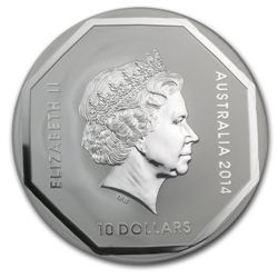 2014 5 oz Australian Silver Koala Road Sign