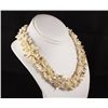 Image 2 : Woven Multi-Strand Natural Chip Beads Necklace